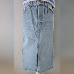 Zara Light Blue Denim Skirt